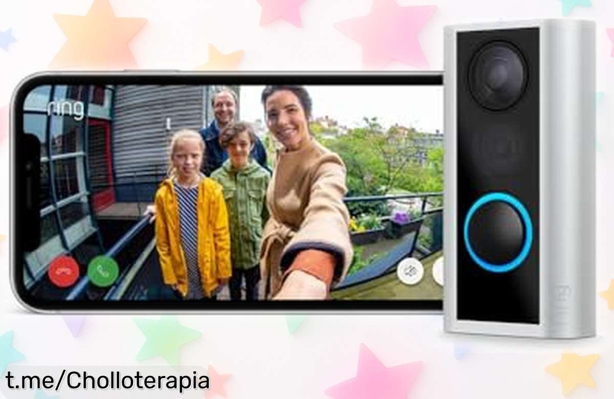 Videotimbre Ring con cámara HD: controla tu puerta desde el móvil y guarda vídeos 180 días, ¡aprovecha este super chollo que no se repetirá!