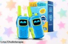 Walkie talkie ideal para niñas de 3 a 10 años, super resistente y fácil de usar. Consigue este regalazo antes que se agote y asegúrate sonrisas por un precio impresionante.