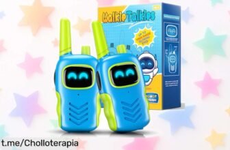 Walkie talkie ideal para niñas de 3 a 10 años, super resistente y fácil de usar. Consigue este regalazo antes que se agote y asegúrate sonrisas por un precio impresionante.