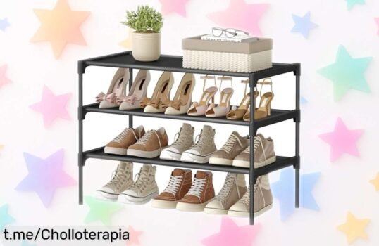 Zapatero organizador de 3 niveles SONGMICS a precio loco, deshazte del caos y saca el máximo provecho a tu espacio ¡No dejes escapar esta oportunidad única!
