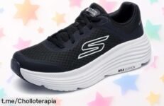 Zapatillas Skechers MAX Cushioning Endeavour, ¡amortiguación brutal y súper ligeras a un precio que vuela! Corre ya antes de quedarte sin ellas y cuida tus pies al máximo.