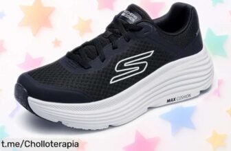 Zapatillas Skechers MAX Cushioning Endeavour, ¡amortiguación brutal y súper ligeras a un precio que vuela! Corre ya antes de quedarte sin ellas y cuida tus pies al máximo.