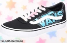 Zapatillas Vans Ward para peques: super chollo con suela resistente y cierre elástico, perfecto para calzar a los más pequeños. ¡No dejes que se te escapen!