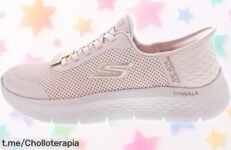 Zapatillas de andar Skechers GO Walk Flex Grand Entry para mujer, ¡un ofertón inesperado que hará sonreír tus pies todo el día! No te quedes sin las tuyas.