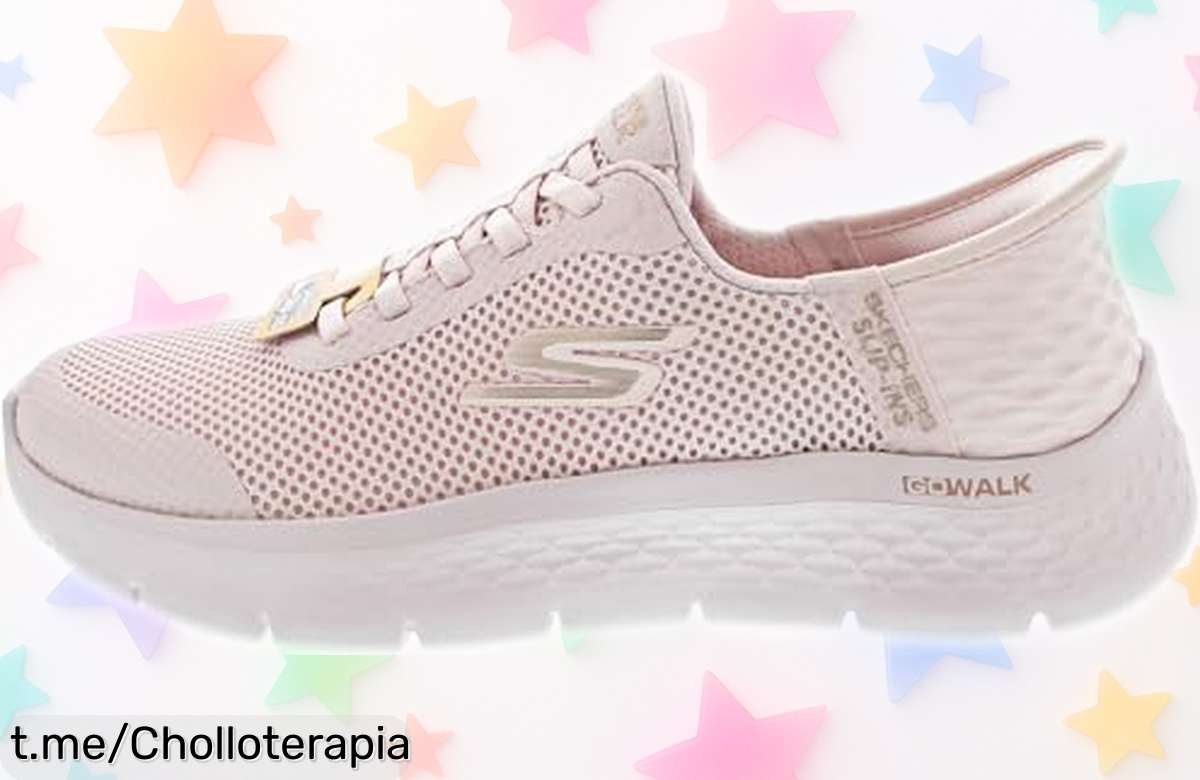 Zapatillas de andar Skechers GO Walk Flex Grand Entry para mujer, ¡un ofertón inesperado que hará sonreír tus pies todo el día! No te quedes sin las tuyas.