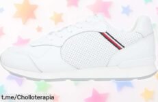 Zapatillas de correr Tommy Hilfiger Icon Leather, calidad premium a precio regalado; corre con estilo y no te quedes sin ellas, ¡la oportunidad que esperabas está aquí!