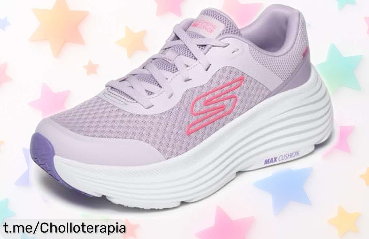 Zapatillas deportivas Skechers MAX Cushioning Endeavour Canova ¡ofertón para volar en cada paso y precios rebajados! No dejes pasar este chollo que te hará sentir ligera como una pluma.