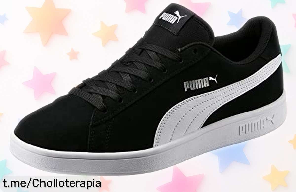 Zapatillas deportivas unisex Puma Smash V2 con estilo urbano a precio regalado: no dejes pasar esta oferta, ¡asegura el tuyo y haz que tus pasos molen al máximo!