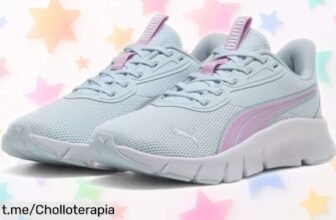 Zapatillas infantiles FLEXFOCUS Lite Modern JR a un precio increíble que aguanta todas sus locuras, ¡aprovecha este chollo antes de que se acabe!