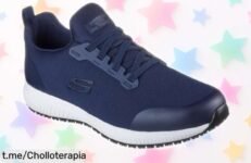 Zapatillas para hombre Skechers Squad Sr Myton, sin cordones y con suela antideslizante: ¡no dejes pasar este ofertón que te hará sentir seguro al moverte cada día!