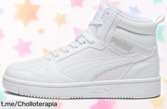 Zapatillas para niños PUMA Rebound V6 Mid Jr, ¡diseño moderno y suela resistente a un precio que nunca habías visto! No dejes escapar este ofertón único.
