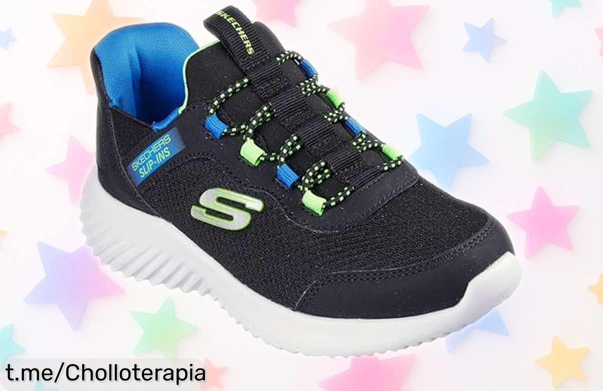 Zapatillas para peques Skechers Bounder Brisk Burst a precio loco: agarre total en cualquier terreno y espuma fresquita, perfecta para aventuras sin límites. ¡No te lo pierdas!