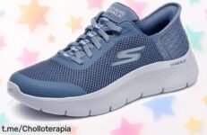 Zapatillas slipon Skechers Go Walk Flex Grand Entry: comodidad instantánea en tus pies a un precio que parece de risa, ¡no te lo pierdas y camina con estilo ya!