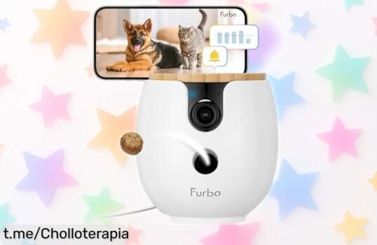 Cámara Furbo Mini para mascotas con visión 360º y golosinas, ¡un ofertón que no te puedes perder para cuidar a tu peludo desde el móvil!