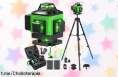 Nivel láser autonivelante 360º con control remoto y 16 líneas, ¡ofertón brutal para medir con precisión sin complicaciones! Aprovecha este precio loco antes de que se acabe.