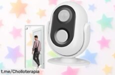 Timbre de puerta con sensor de movimiento que gira 360º y te recibe: ¡aprovéchalo ahora, este chollo no se repite!