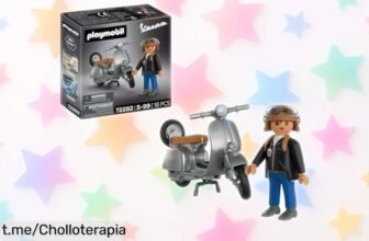 Vespa 80.º Aniversario de PLAYMOBIL: Hazte con este pack retro único que incluye ruedas de repuesto y pegatinas exclusivas a un precio increíble ¡No te lo pierdas!