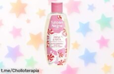 Aceite corporal de fresa y nata Tulipán Negro que transforma tu piel en pura suavidad, ¡aprovéchate de este precio loco antes de que se agote!