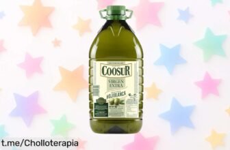 Aceite de oliva virgen extra Hojiblanca Coosur en garrafa de 3 litros, ¡rebajado y listo para elevar tus platos! No te pierdas este super chollo en tu cocina.