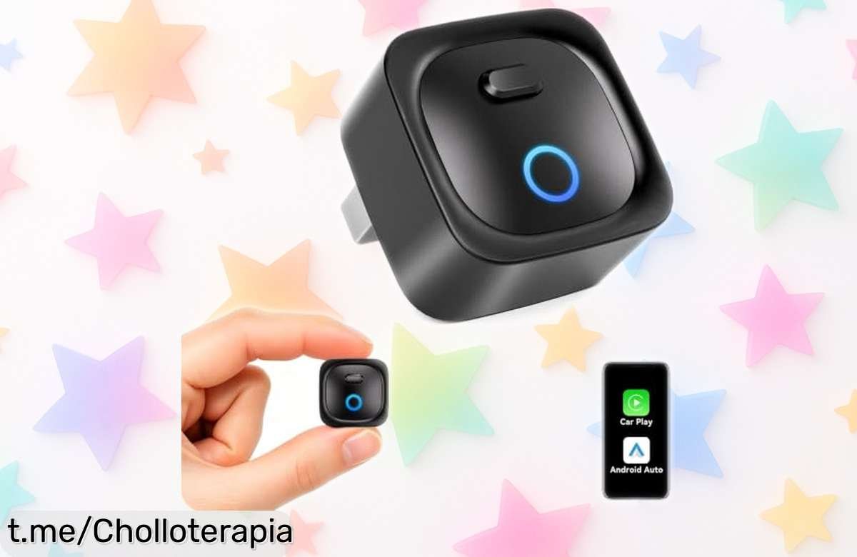 Adaptador 2 en 1 para CarPlay y Android Auto: una maravilla que conecta tus móviles al instante. ¡No te quedes sin el mejor aliado para tu coche!