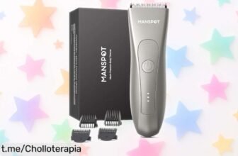 Afeitadora corporal para hombre MANSPOT, ¡motor potente y cuchilla suave a un precio rebajado! Asegura tu mejor look sin tirones. ¡No dejes pasar este chollazo inesperado!
