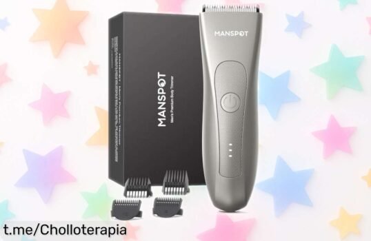 Afeitadora corporal para hombre MANSPOT, ¡motor potente y cuchilla suave a un precio rebajado! Asegura tu mejor look sin tirones. ¡No dejes pasar este chollazo inesperado!
