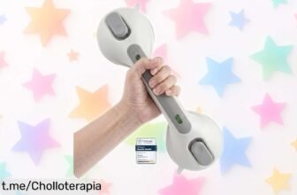 Agarradera de baño con ventosa Loresjoy: seguridad total en el baño y un precio de ganga que no puedes dejar pasar, ¡tu familia lo agradecerá!