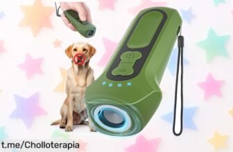 Ahuyentador de perros ultrasónico recargable, frena ladridos y saltos sin contacto: aprovecha este ofertón a un precio de ganga que transforma la educación canina. ¡No te lo pierdas!