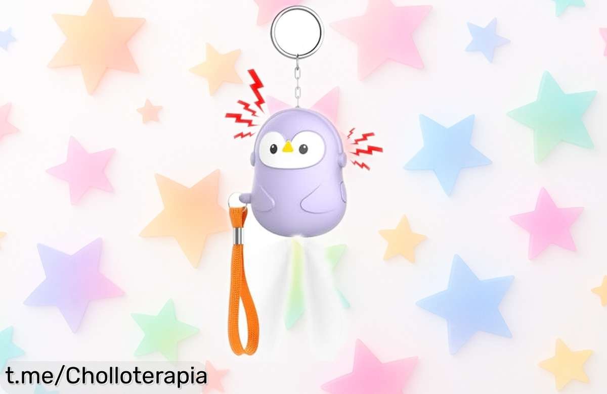 Alarma personal de 130 dB con luz LED: chollo en llavero para tu seguridad ¡pide ayuda al instante! Aprovecha este ofertón, no esperes que sea demasiado tarde.