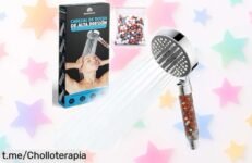 Alcachofa de ducha BAMAJO con filtro antical y 4 cabezales: ¡Precio rebajado para disfrutar duchas de lujo sin gastar más! Aprovecha esta oportunidad y siente la diferencia.