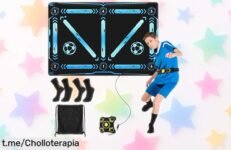 Alfombrilla de entrenamiento de fútbol 90 x 60 cm con calcetines y cinturón ajustable, ¡mejora tus habilidades mientras te diviertes! No te quedes sin este chollazo antes que se agote.