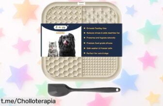 Alfombrilla innovadora Zonopy para lamer y divertir a tu mascota con ventosas, un super chollo que evita el aburrimiento mientras disfrutan de su comida. ¡No dejes pasar esta oferta!