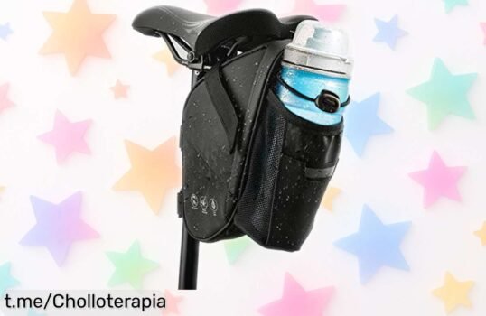 Alforja impermeable CCKOLE para sillín de bici, espacio de 1,5 L y detalle reflectante: ¡rebajado a un precio loco! Protege lo esencial en cada ruta. No te quedes sin ella.