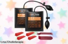 Almohadilla inflable Maxetodo que levanta muebles fácil y rápido, 2 piezas a precio de ganga: ¡cambia tu forma de mover sin esfuerzo!