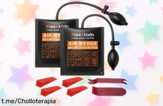 Almohadilla inflable Maxetodo que levanta muebles fácil y rápido, 2 piezas a precio de ganga: ¡cambia tu forma de mover sin esfuerzo!