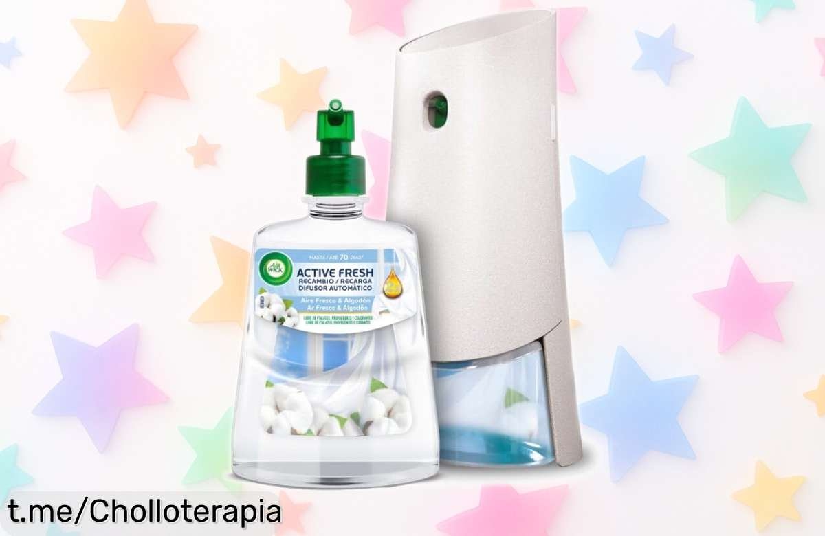 Ambientador automático Air Wick Active Fresh: frescor a tu casa por tiempo limitado, hasta 70 días de aroma a aire limpio. ¡No dejes escapar este super chollo que alegrará tus sentidos!