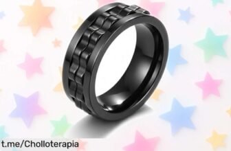Anillo antiestrés giratorio de acero inoxidable YIPFEN a un precio de ganga que va a mantener tus manos ocupadas y tu mente tranquila, ¡no te lo pierdas!