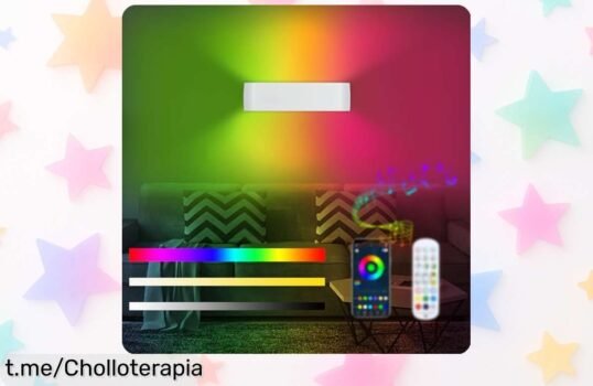 Aplique de pared LED inteligente Lightess: precio loco y 16 millones de colores para transformar tu espacio en un ambiente mágico que amarás. ¡Cómpralo ahora antes de que se agote!