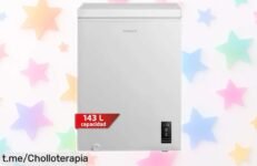 Arcón congelador horizontal Corberó CCHM1506M: Super chollo de 143 litros con función nevera y hasta 15 horas sin luz. ¡Haz tu compra y disfruta del espacio extra ya!