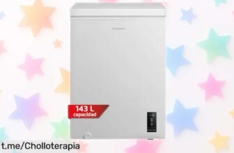 Arcón congelador horizontal Corberó CCHM1506M: Super chollo de 143 litros con función nevera y hasta 15 horas sin luz. ¡Haz tu compra y disfruta del espacio extra ya!