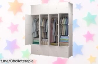 Armario modular XOKOTAKI: organiza tu ropa, maximiza el espacio y aprovecha este chollo increíble para darle un toque único a tu dormitorio. ¡No te quedes sin él!