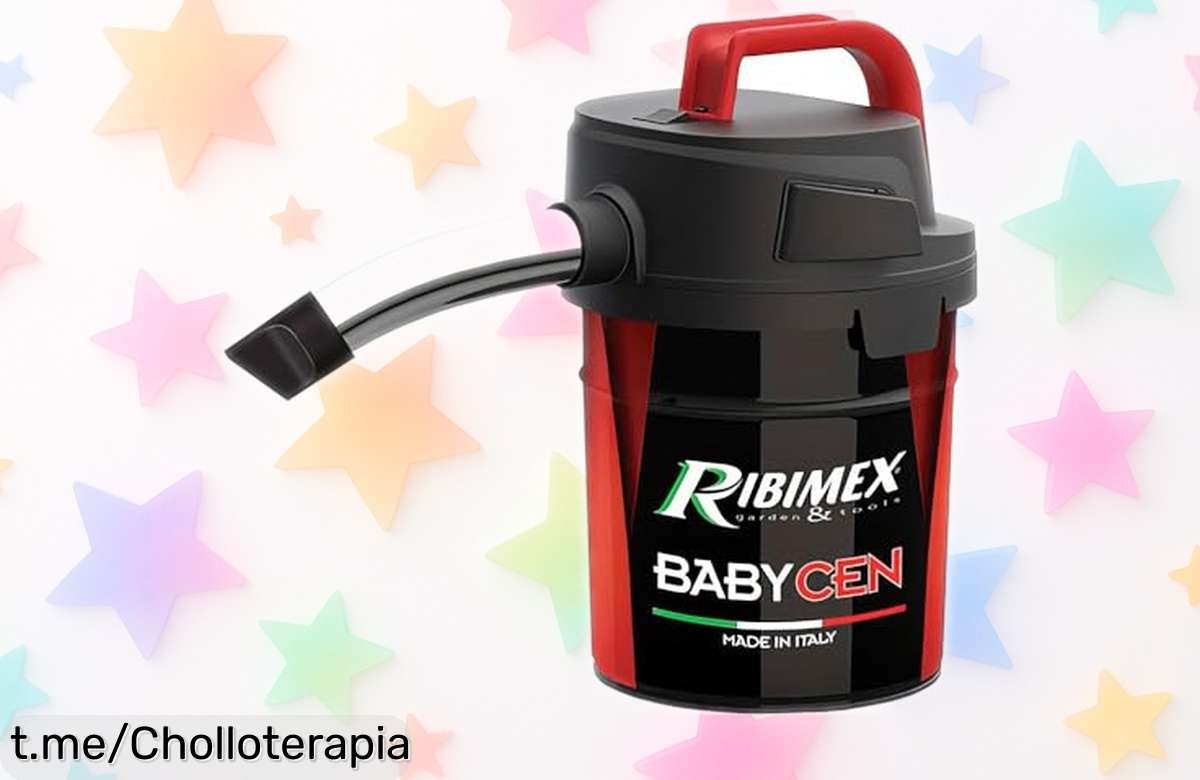 Asombroso aspirador de cenizas Ribimex Babycent PRCEN018: limpieza simplificada con potencia brutal y chollazo de 4L para que disfrutes tus barbacoas sin preocupaciones.
