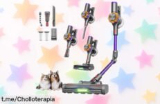 Aspiradora sin cable DyMona V18Pro con brazo flexible a precio loco: ¡llega a cada rincón de tu hogar y ahora es un chollazo que no puedes dejar escapar!