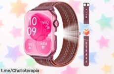 Atrévete a brillar con este smartwatch para mujer, el mejor aliado con linterna LED y más de 100 deportes en tu muñeca; ¡no te pierdas este chollo increíble!
