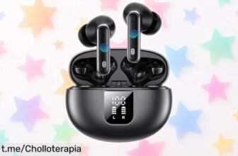 Auriculares inalámbricos Bluetooth EUQQ, el chollazo visceral que no te puedes perder: 6 micrófonos para llamadas claras y ¡hasta 36 horas de autonomía!