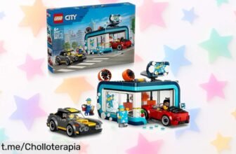Autolavado de juguete LEGO City 60497 con coches, rodillos giratorios y mucho más: un ofertón que hará felices a los peques creando mil aventuras. ¡No te lo pierdas!