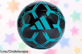 Balón de fútbol adidas Starlancer Club, resistente y duradero: ¡super chollo para disfrutar a tope en el parque con amigos! No te lo pierdas o tendrás que esperar más.