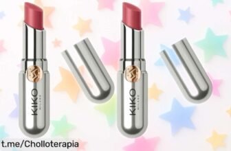 Bálsamo labial hidratante KIKO Milano pack de 2, ¡ofertón con aroma frutal! Consigue labios suaves y vibrantes a un precio rebajado que no puedes dejar pasar, hazte feliz ahora mismo.