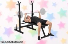 Banco de musculación plegable HOMCOM, multifuncional y robusto para entrenar en casa. ¡Aprovecha este precio loco antes que se acabe! Tu meta fitness te estará esperando.