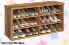 Banco zapatero con asiento VASAGLE, ¡aprovecha el super chollo que te ayudará a mantener tu entrada ordenada y bonita! Solo hoy, no dejes escapar esta oportunidad única.